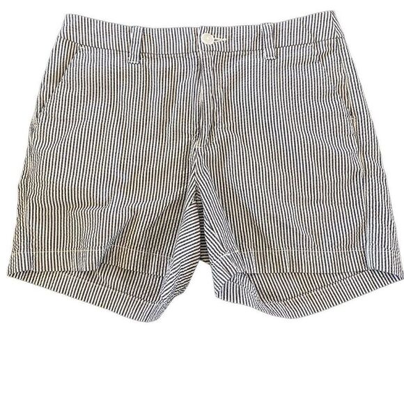 A new day stretch elastizado size 4 striped white blue shorts - Picture 1 of 6